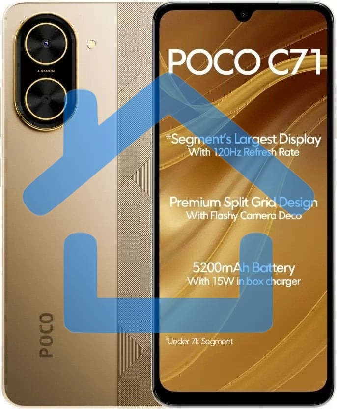 Смартфон POCO C71 RU 3/64Gb золотистый
