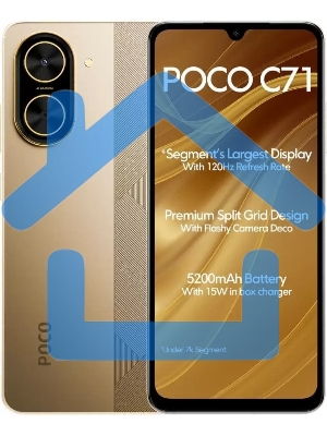 Смартфон POCO C71 RU 3/64Gb золотистый