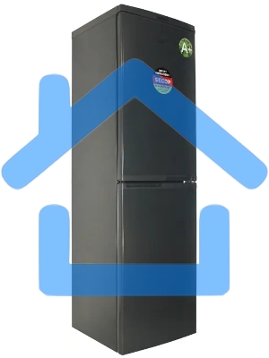 Холодильник DON R-296 G графит зеркальный двухкамерный 209/140л морозилка снизу