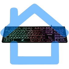 Клавиатура Dialog Gan-Kata KGK-17U BLACK - игровая с RGb-подсветкой, USB, черная