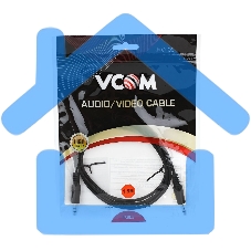 Кабель соединительный VCOM 3.5 Jack (M) - 3.5 Jack (M), стерео, аудио, 1.5м