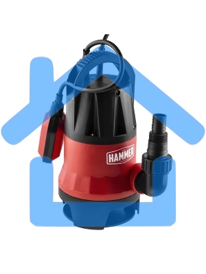 Насос дренажный Hammer NAP550D 550Вт 10000л/ч высота 7м частицы до 35мм