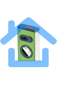 Уровень алюминиевый СИБРТЕХ УСМ-0,5-300, фрезерованный, 3 глазка, магнитный, 300 мм 34111