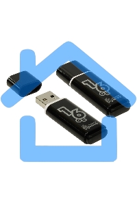 Флешка USB Smartbuy 16 Gb Glossy series черный SB16 GbGS-K
