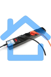 Сетевой фильтр Powercube SPG5-С2 1.9м (5 розеток) черный (коробка)