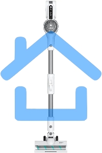 Пылесос вертикальный/ручной Timberk T-VCH-75 белый, питание от аккумулятора, 150 Вт, уборка сухая, пылесборник 1 л, работа от АКБ max 40 мин.