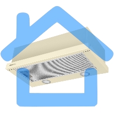 Вытяжка встраиваемая Maunfeld VS Fast Glass 60 бежевый, 60 см, 850 куб. м/ч, 47 дБ