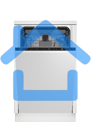 Встраиваемая посудомоечная машина Beko BDIS38120Q, белый, 44.8 см, 11 компл., 46 дБ, класс A