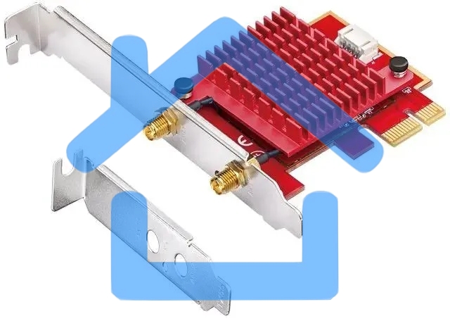 Сетевой адаптер Wi-Fi + Bluetooth Cudy WE3000S АХ5400 PCI Express (ант.внеш.съем) 2ант.