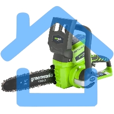 Цепная пила аккумуляторная GreenWorks G24CS25K2, 24V, 25см, c АКБ 2Ач и ЗУ (2007707UA)