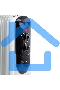 Обогреватель масляный MTX OCH-2000, белый, 2000 Вт, 20 м2, термостат