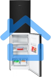 Холодильник Atlant ХМ-4623-151 черный металлик двухкамерный 182/159л морозилка снизу