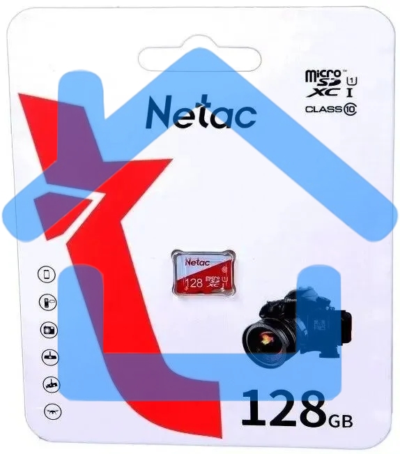 Флеш карта microSDHC 128Gb Netac P500 ECO <NT02P500ECO-128G-S> (без SD адаптера)