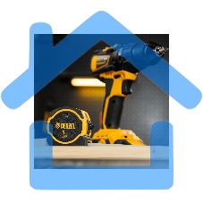 Рулетка 5м х 25мм, двухкомп. корпус, магнитный обрезиненный зацеп Denzel