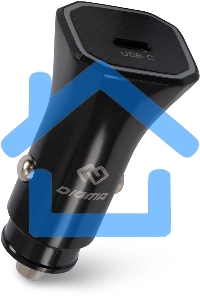Автомобильное зарядное устройство Digma DGC2B 3A PD черный