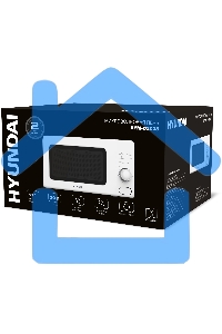 Микроволновая печь Hyundai HYM-D3035 белый, 20 л, 700 Вт, переключатели - поворотный механизм