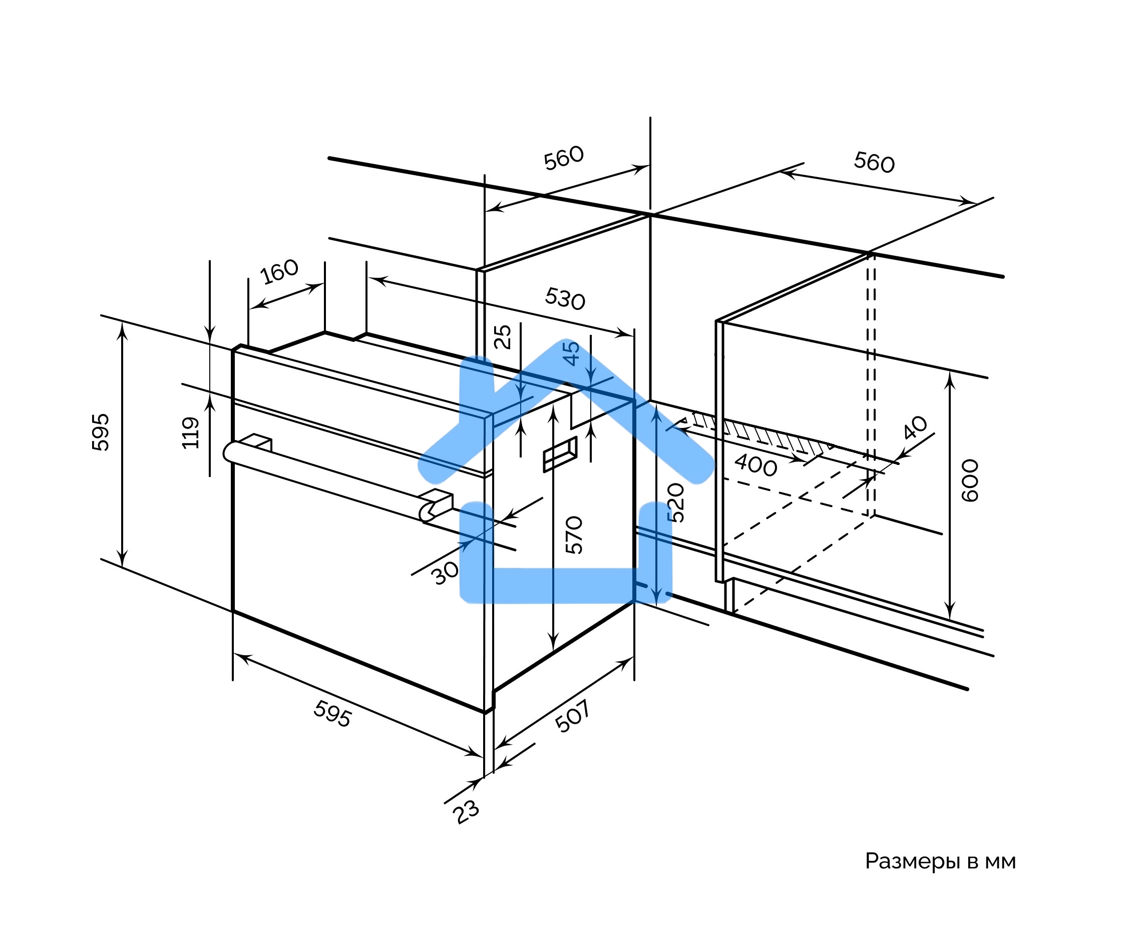 Духовой шкаф электрический LEX EDM 1002 ONE WH белый
