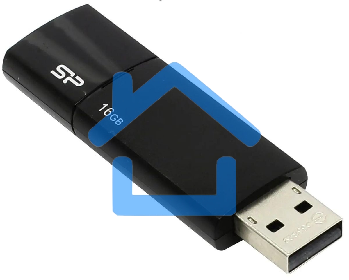 Флешка USB R/W Silicon Power USB Drive 16Gb Ultima U05 SP016Gb,UF2U05V1K USB2.0, Black