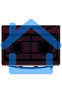 Плита газовая Flama CG 3202 B коричневый, конфорок 2 шт, духовка 30 л, 50 см x 85 см x 35 см