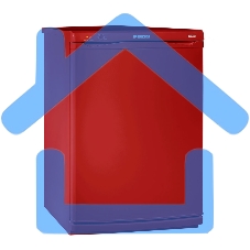 Морозильная камера Pozis-Свияга-109-2 рубиновый, 94л, 3 ящика