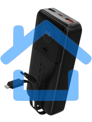 Портативный аккумулятор MORE CHOICE (4620202552815) PB35-20 20000mAh 2USB+1Type-C 3.0A 22.5W+PD20W+QC3.0 LE, черный