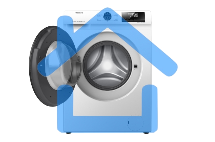 Стиральная машина Hisense WFQP7012VM белая, загрузка фронтальная 7кг, 1200 об/мин., класс: A++