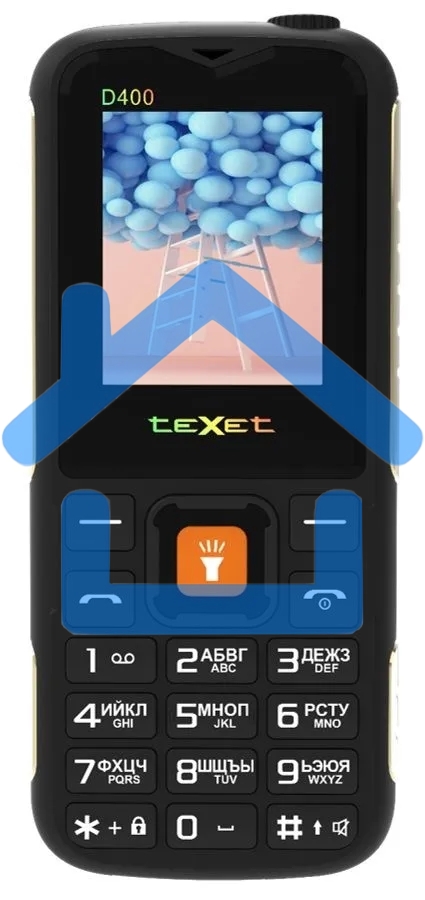 Мобильный телефон teXet TM-D400 черный