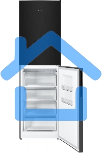 Холодильник Atlant ХМ-4623-151 черный металлик двухкамерный 182/159л морозилка снизу