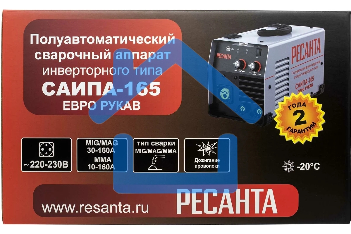 Сварочный полуавтомат Ресанта САИПА-165 Евро рукав (MIG/MAG)