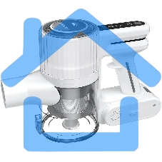 Пылесос вертикальный/ручной Timberk T-VCH-75 белый, питание от аккумулятора, 150 Вт, уборка сухая, пылесборник 1 л, работа от АКБ max 40 мин.