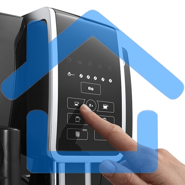 Кофемашина автоматическая DeLonghi ECAM350.50.B черный, исп. кофе - зерновой/молотый, 1.8 л, 1450 Вт, 15 Бар.