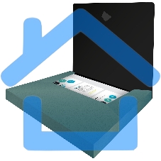 Папка-короб на резинке Silwerhof Perlen 255121-75, пластик, 0.8мм, A4 зеленый металлик