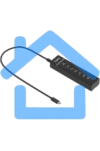 Разветвитель USB-C Buro BPH-C-P107 7порт. черный