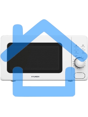 Микроволновая печь Hyundai HYM-D3035 белый, 20 л, 700 Вт, переключатели - поворотный механизм