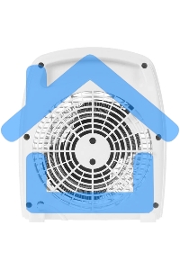 Тепловентилятор Sakura SA-0514W, белый, 2000 Вт, 25 м2, термостат