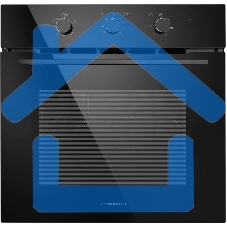 Шкаф духовой газовый с электрическим грилем Maunfeld MOGS703B2, встраиваемый