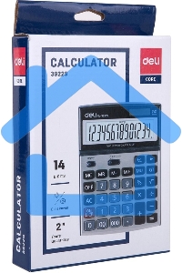 Калькулятор настольный Deli E39229 серебристый 14-разр.