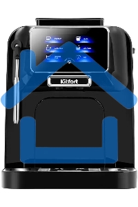 Кофемашина автоматическая Kitfort КТ-7472 черный, исп. кофе - зерновой, 1.5 л, 1480 Вт, 19 Бар