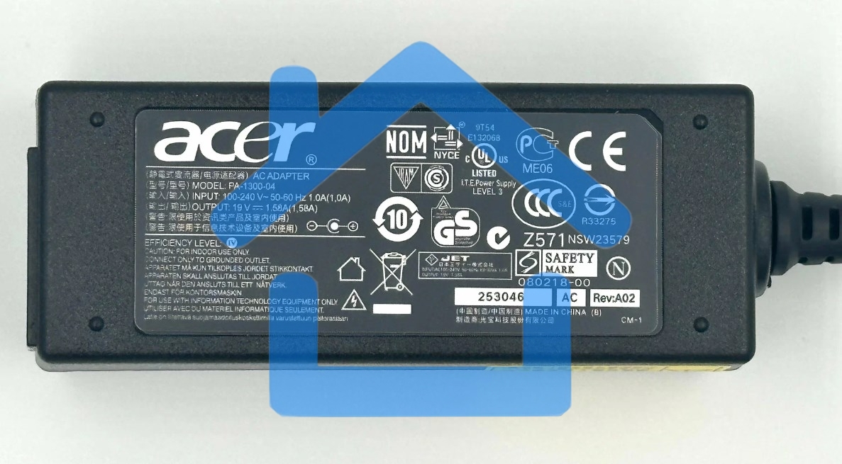 Блок питания (сетевой адаптер) для ноутбуков Acer 19V 1,58A 5.5x1.7, OEM