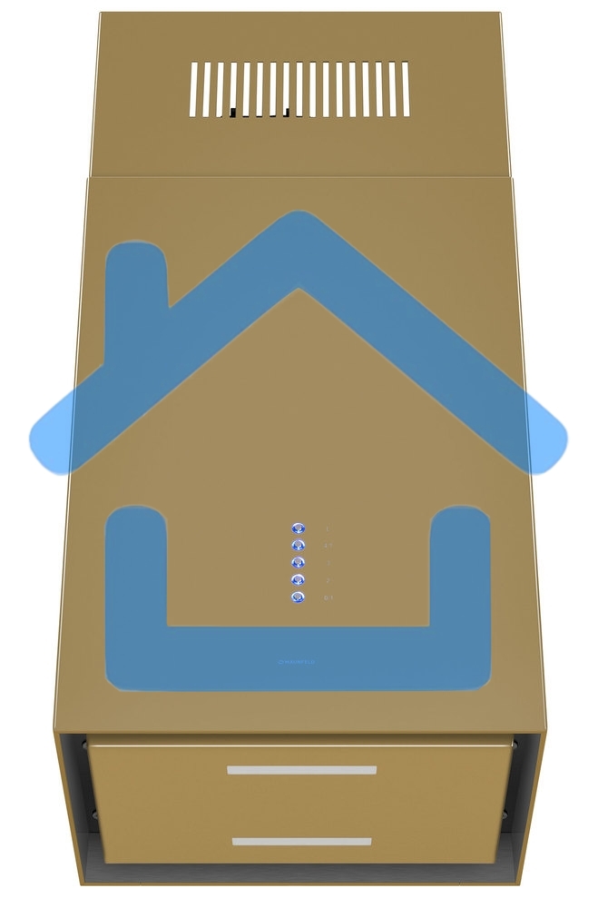 Кухонная вытяжка Maunfeld Bath Plus 402IL золотой