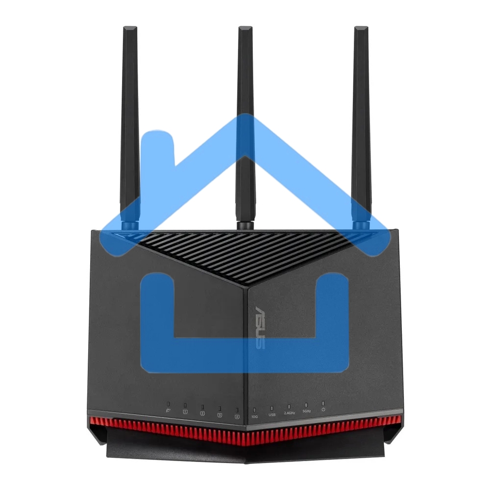Маршрутизатор ASUS RT-BE86U, черный/красный, 90IG08W0-MO9A0V