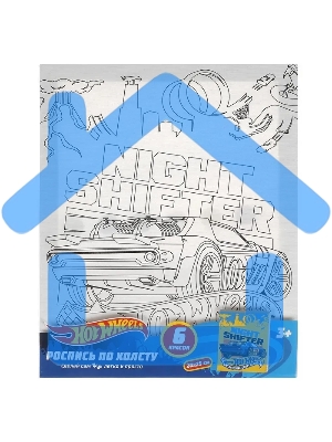 Роспись по холсту. 20*25см. 6 цветов