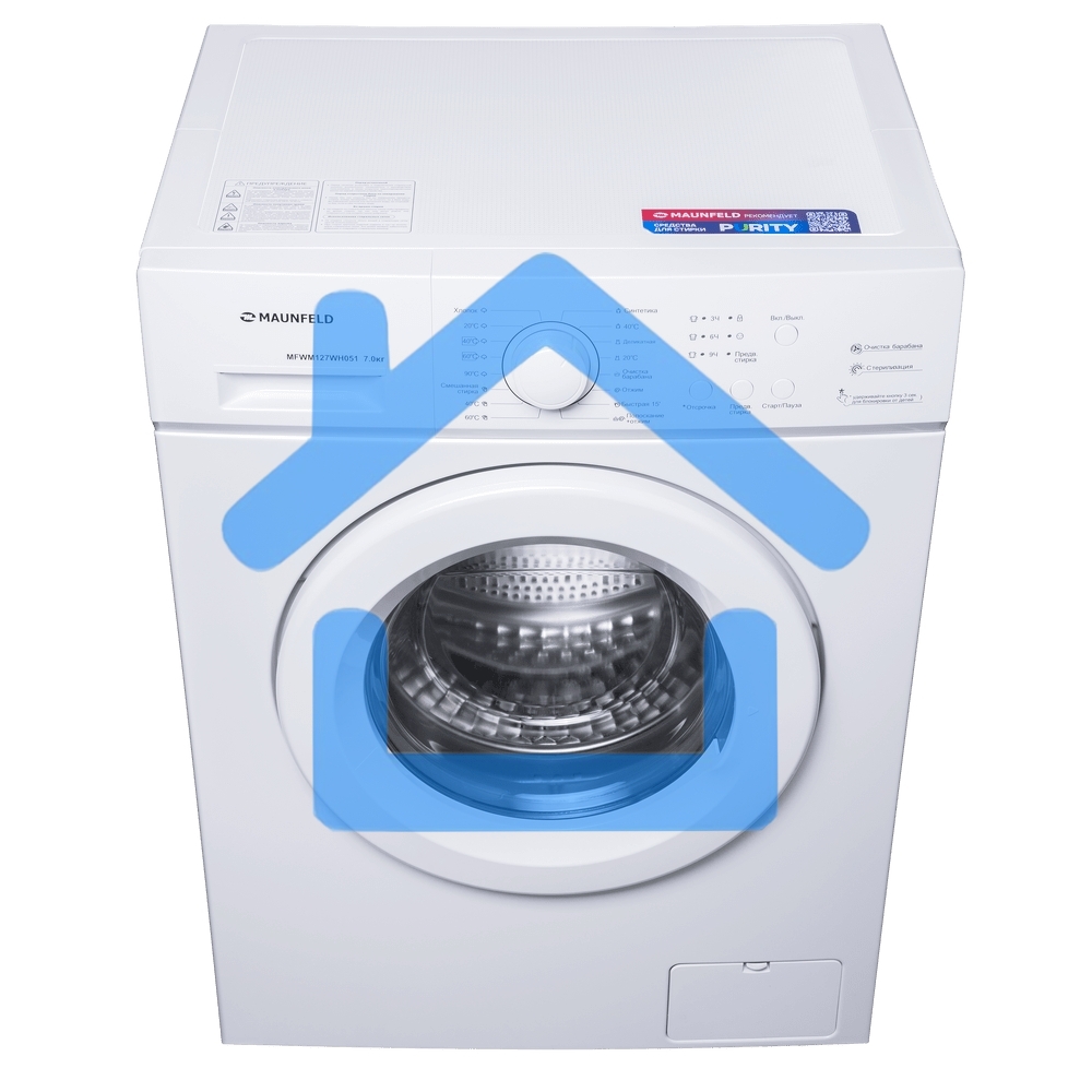 Стиральная машина Maunfeld MFWM127WH051 белый, загрузка фронтальная 7 кг, 1200 об/мин., класс: А+++