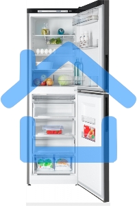 Холодильник Atlant ХМ-4623-151 черный металлик двухкамерный 182/159л морозилка снизу