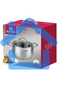 Кастрюля Rondell Admiring RDS-725, 3.8л, 20см, с крышкой, сталь