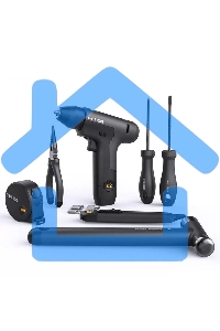 Набор ручного инструмента шуруповерт Deli HT0208 Home Series черный 8 предметов