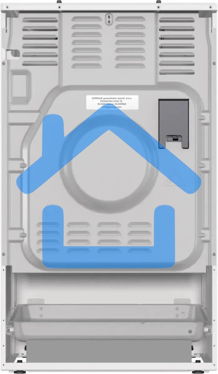 Плита газовая Gorenje GG5A11WF белый, конфорок 4 газовых, духовка 70 л, 50 см x 85 см x 59.4 см