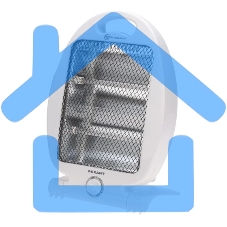 Обогреватель инфракрасный Rexant 60-0057, белый, кварцевый, 800 Вт, 14 м2, термостат, настольный, со складным основанием