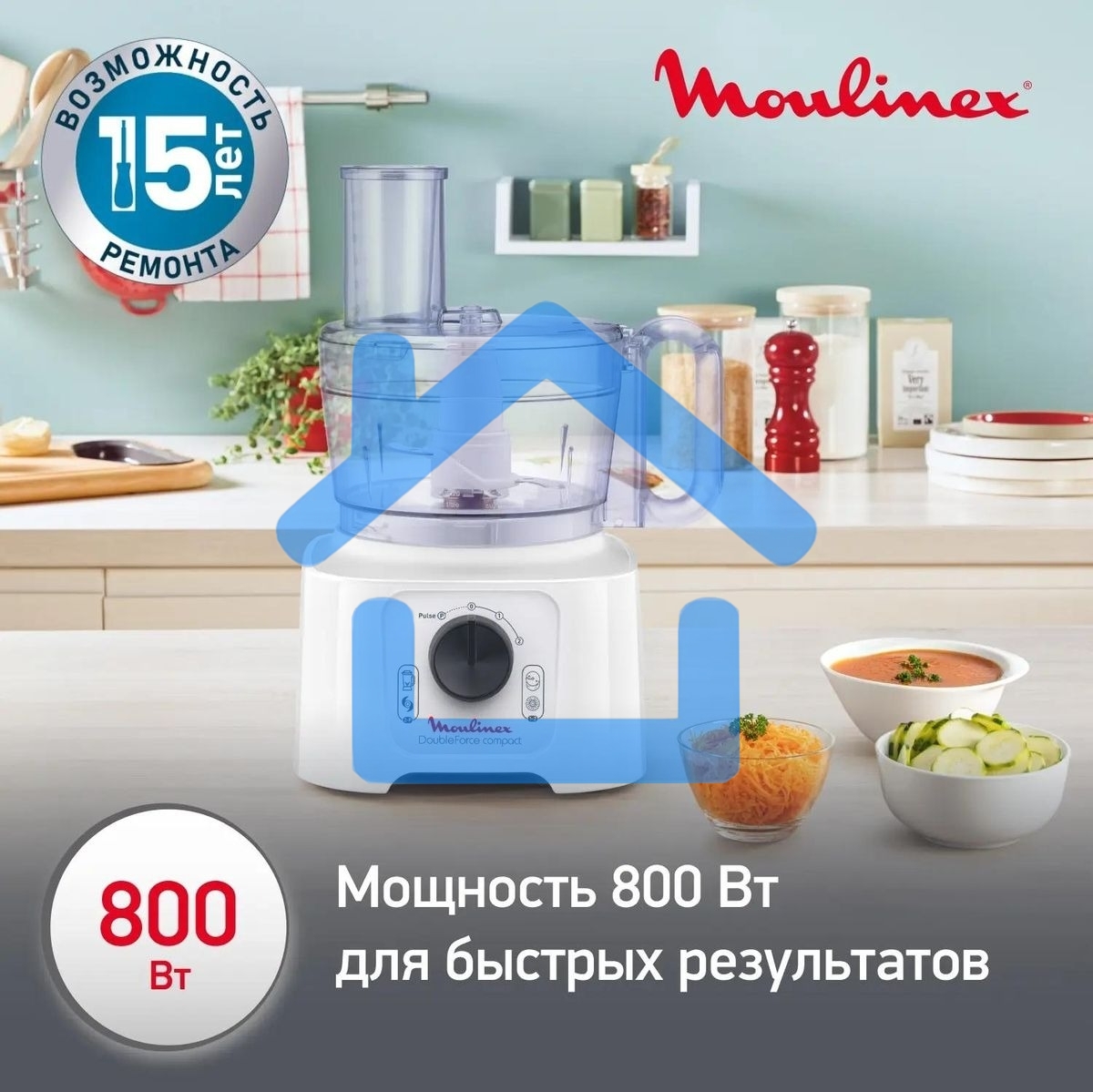 Кухонный комбайн Moulinex FP542111, белый