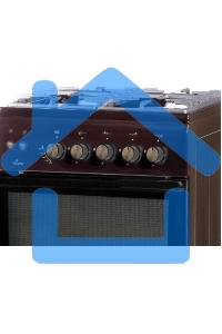 Плита комбинированная Flama L FK 1412 коричневый, конфорок 4 газовых, духовка 50 л, 50 см x 85 см x 60 см